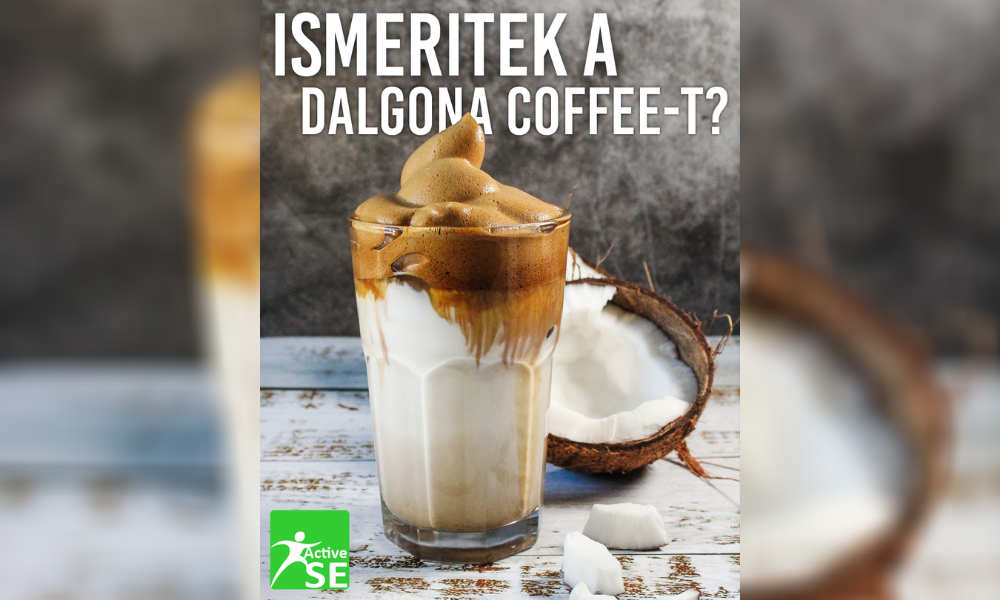 Fehérjés dalgona kávé recept! 